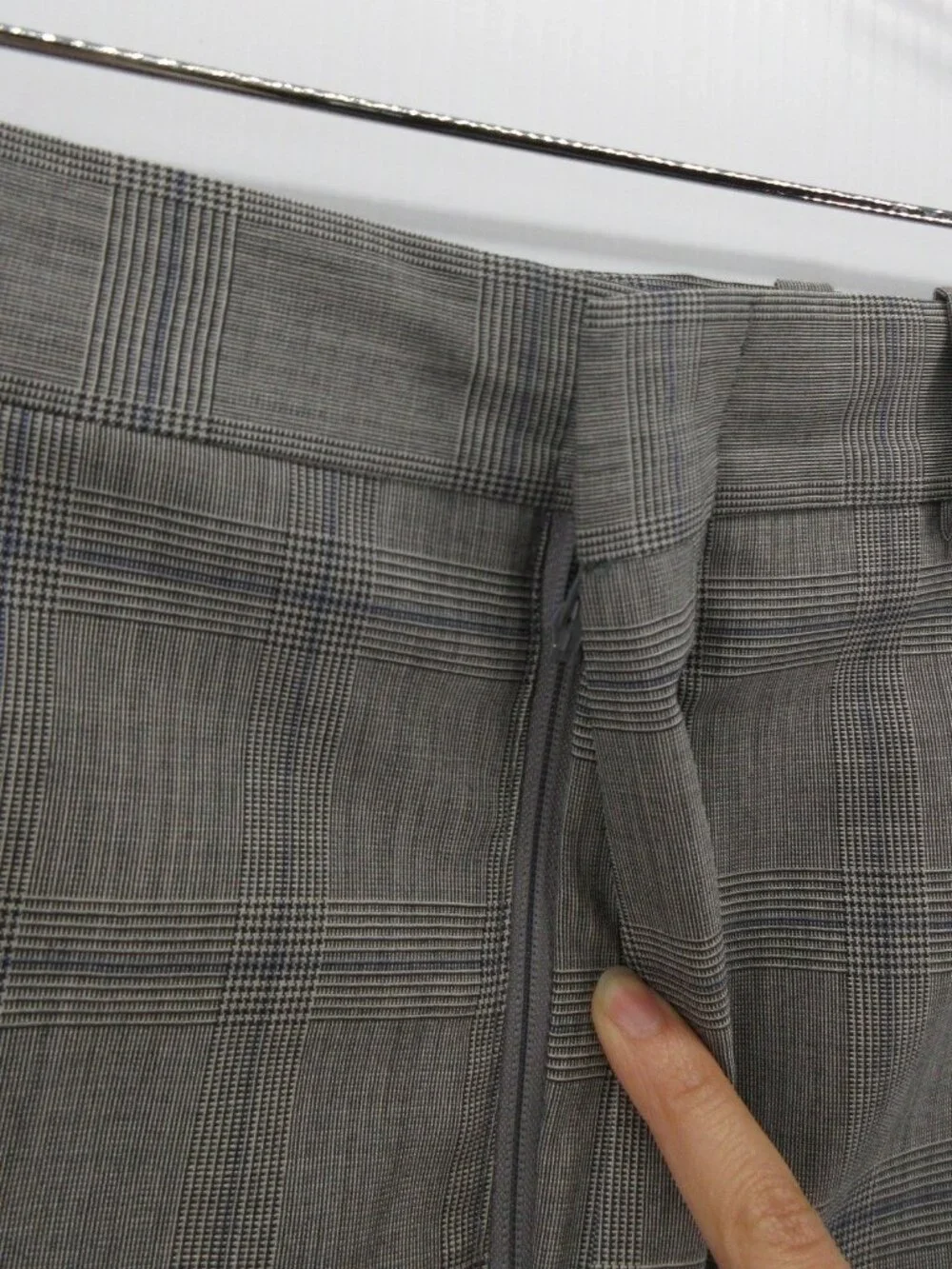 J Press Suit 50 Pure Wool Windowpane Glen Plaid Three Button 44W NEW